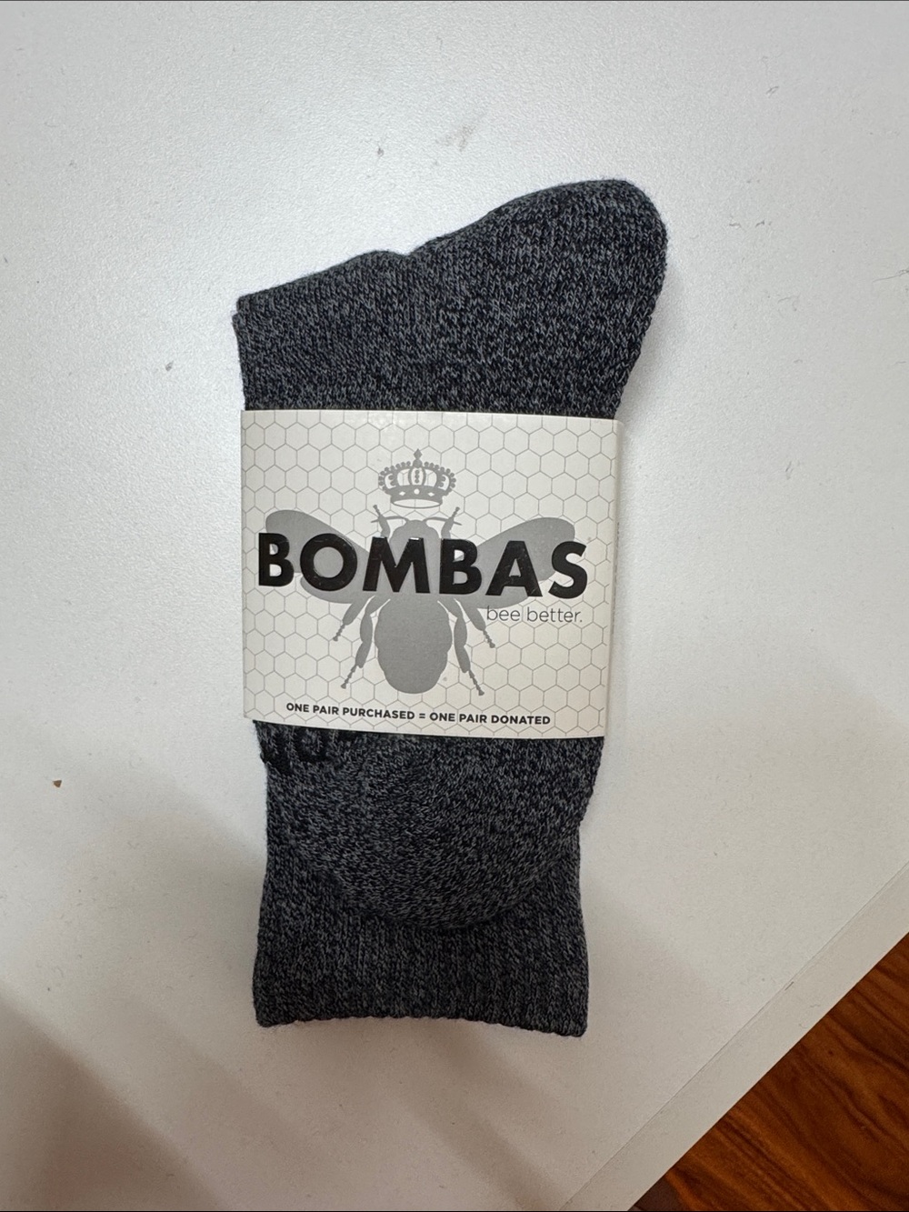 Bombas Dark Gray Heather Men’s Crew Socks